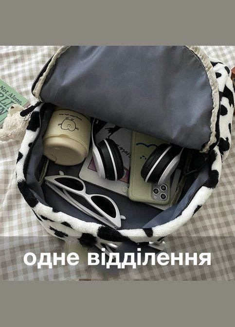 Жіночий рюкзак далматинець чорно-білий No Brand (326487595)