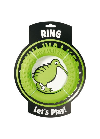 Игрушка для собак Кольцо 13.5 см зеленое (8596075002695) Kiwi Walker Кільце 13.5 см зелена (366521483)