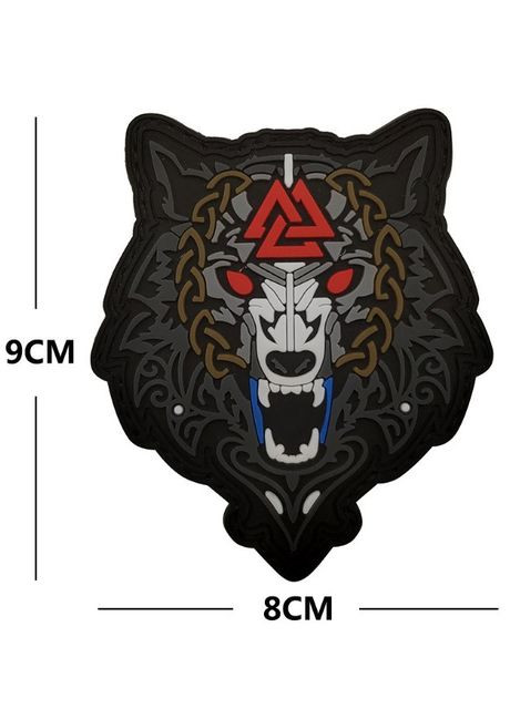 Патч ПХВ на липучці Wolf Валькнут PTR No Brand (317769384)