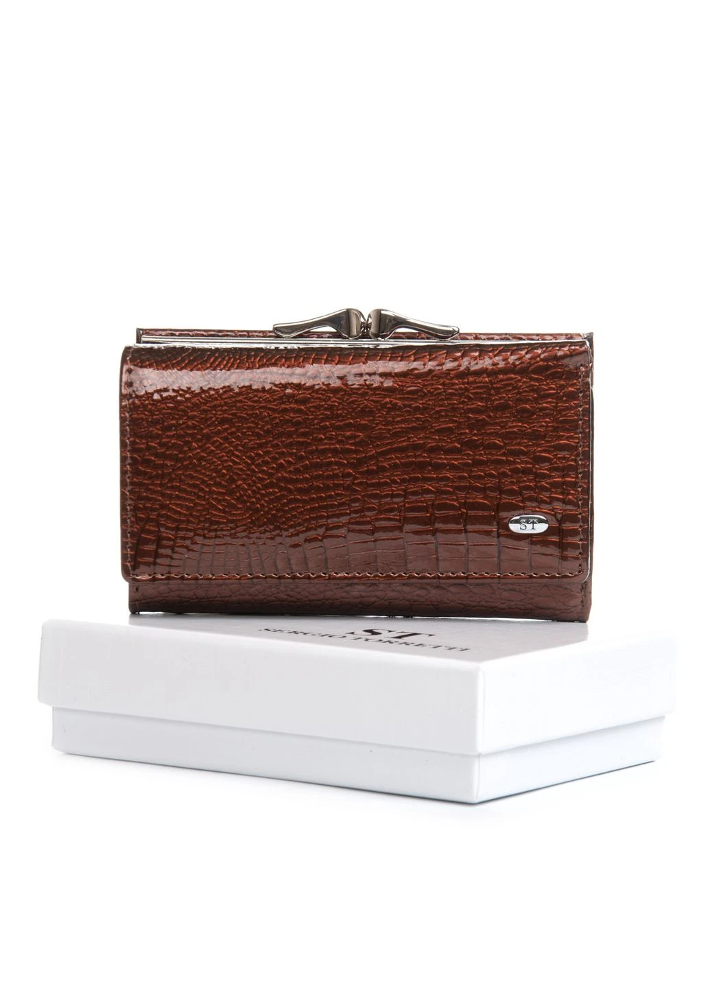 Гаманець LR Жіночий шкіра-лак SERGIO TORRETTI FEW214 brown Fashion (394723692)
