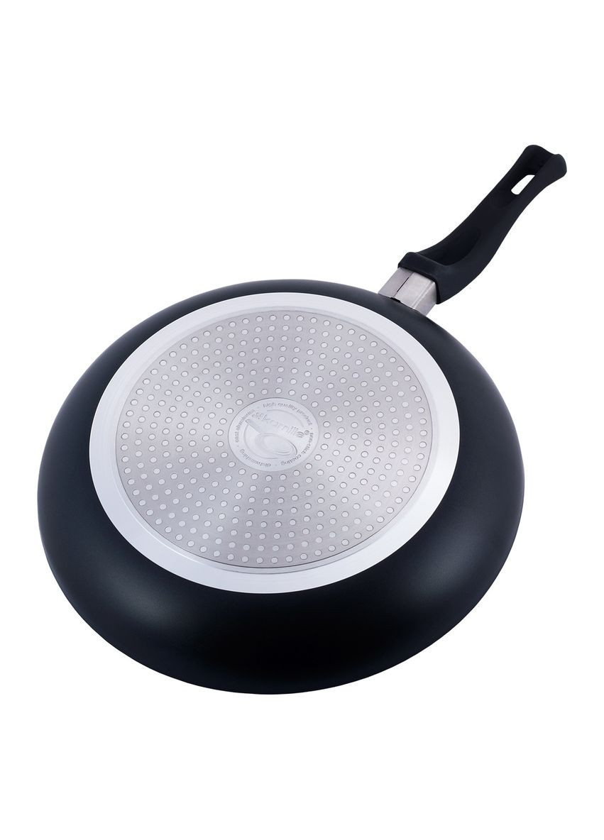 Сковорода 28см з мармуровим покриттям із алюмінію без кришки для індукції і газу KM-4248MR Kamille (371898482)