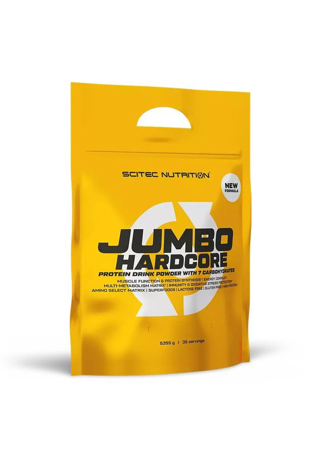 Гейнер Scitec Jumbo Hardcore, 5.355 кг Шоколад Scitec Nutrition (322293099)
