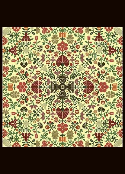 Набір для вишивки хрестиком. Розмір: 40*40 см/34*34 см Кольорова мозаїка Лоскуток (315353696)