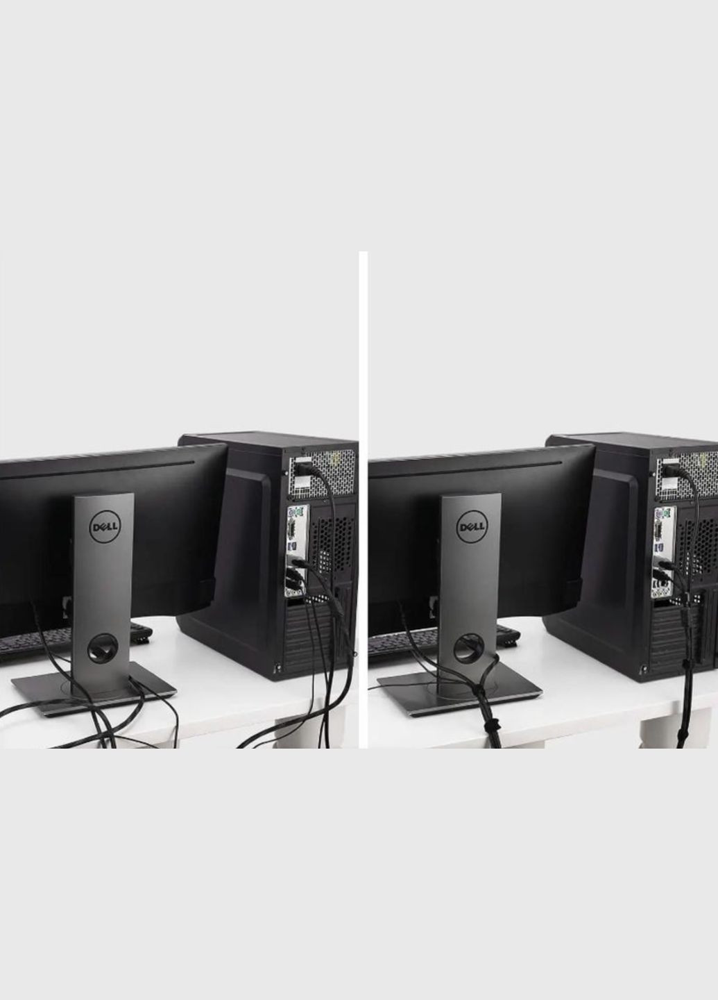 Липучка-фиксатор для кабеля провода стяжка хомут стрепи 300 мм / 12 мм 15 шт Черный Lencent (340276279)