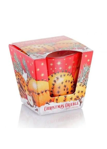 Свічка ароматизована Christmas Orange with cloves 115 g Bartek (307825714)