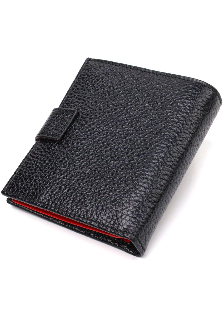 Стильний чоловічий гаманець у комбінації двох кольорів із натуральної зернистої шкіри 21728 Canpellini (331913382)