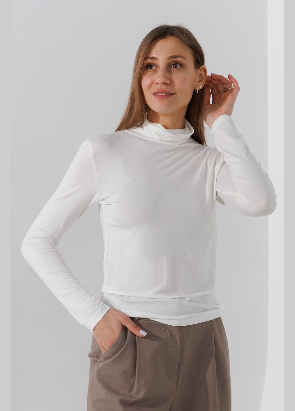 Гольф однотонный женский 7823 Белый shop (2000990900104) Jiaying (364120385)