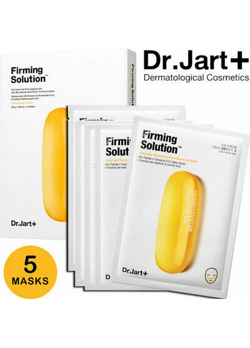 Термочувствительная маска с лифтинг-эффектом Dr.Jart+ Dermask Intra Jet firming Solution, 28 г x 5 шт Dr. Jart (283295738)