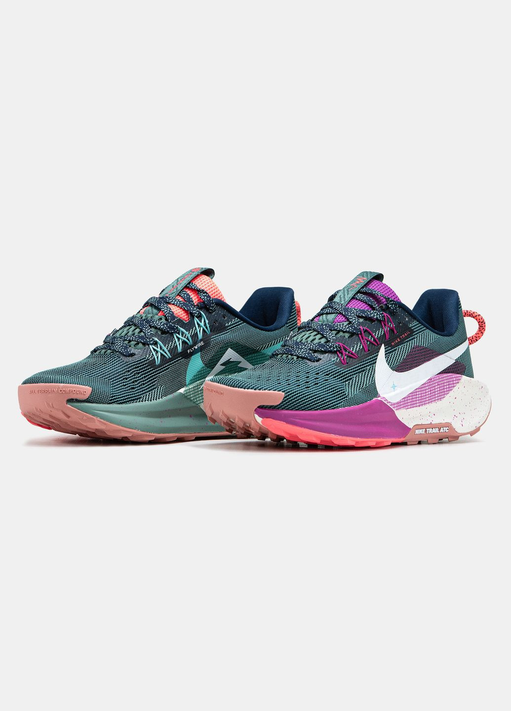 Кросівки жіночі Nike Pegasus Trail 5 green purple | Найк Пегасус Треіл 5 зелені фіолетові No Brand зелені всесезони (315006236)