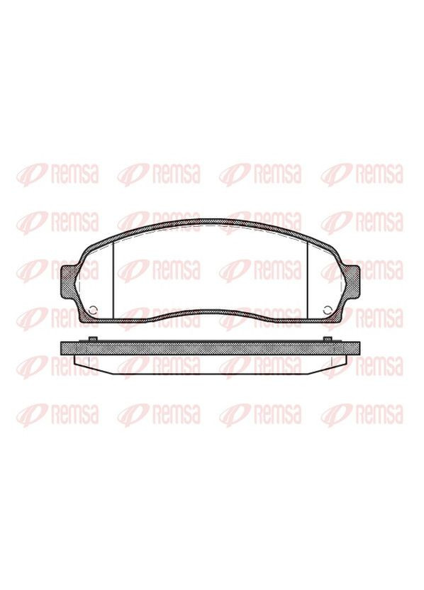 Колодки гальмівні дискові ПЕРЕДН FORD USA EXPLORER (U2, U_) 4.0 1994.09-2003.04 (RS 0805.00) Remsa (354334263)