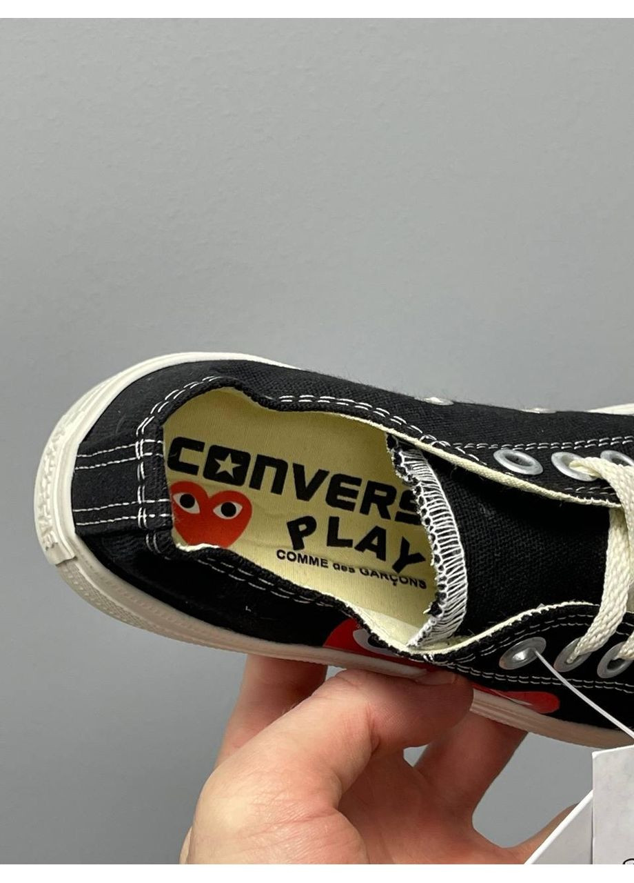 КЕДИ ЖІНОЧІ CONVERSE DES GARÇONS PLAY X LOW КОНВЕРС No Brand білі демісезони (367175090)