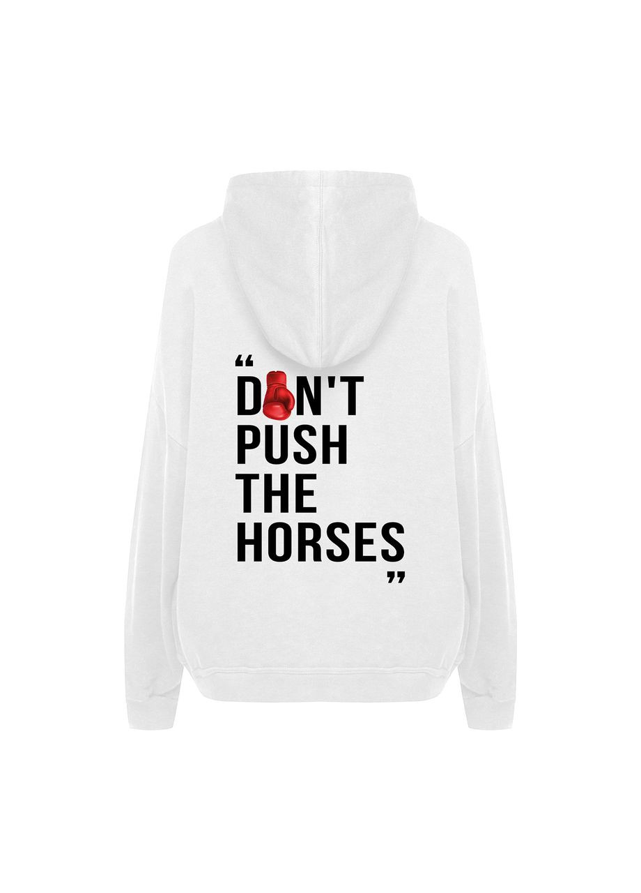 Худі з принтом "Don't Push The Horses". Цитата Олександра Усика (10930178272) ТiШОТКА (365244889)