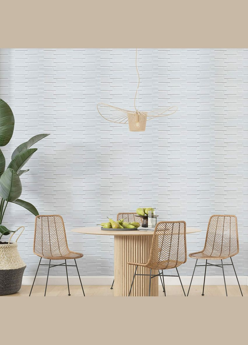 Самоклеющаяся 3D панель белая кладка 3080х700х5мм Sticker Wall (298284792)