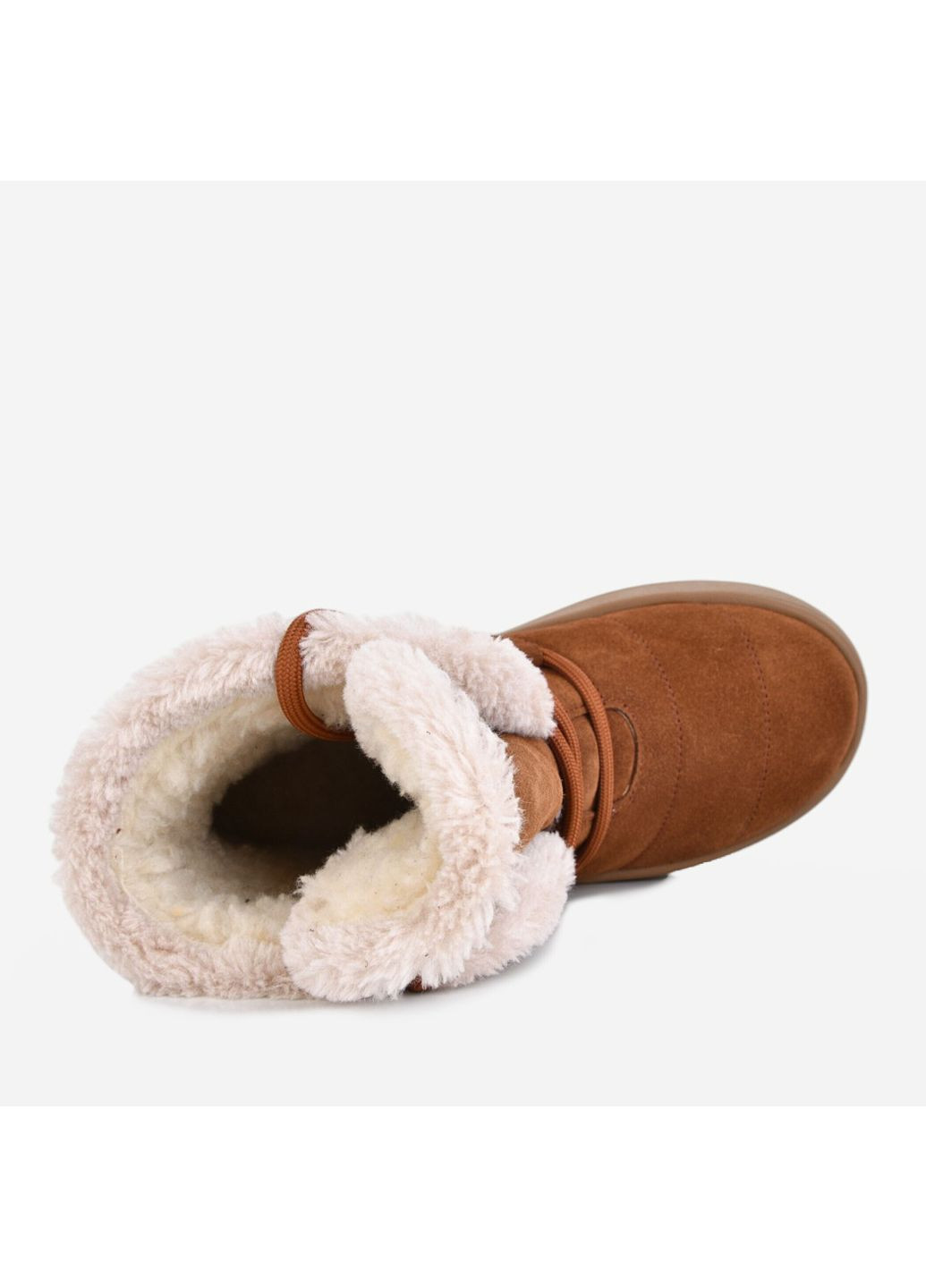 Зимние ботинки женские shoes коричневые Paradize без декора из натуральной замши