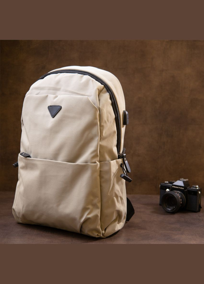 Рюкзак для ноутбука мужской текстильный smart 20624 Серый Vintage (301871479)