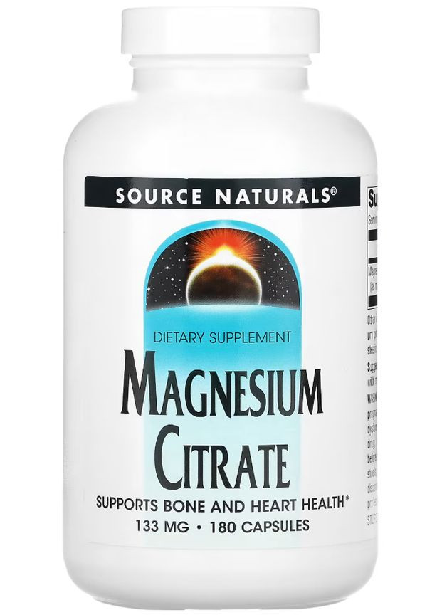 Цитрат магния Magnesium Citrate 113 мг 180 капс Source Naturals (351863717)