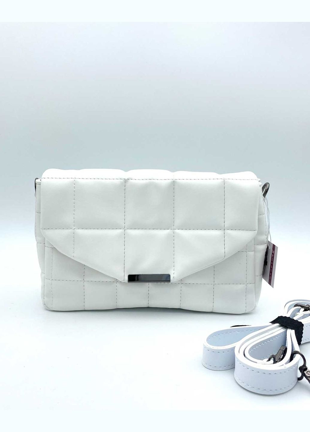 Женская черная стеганная сумка Ронни с косметичкой среднего размера (sumka-znocha-ronn) WeLassie (342199289)