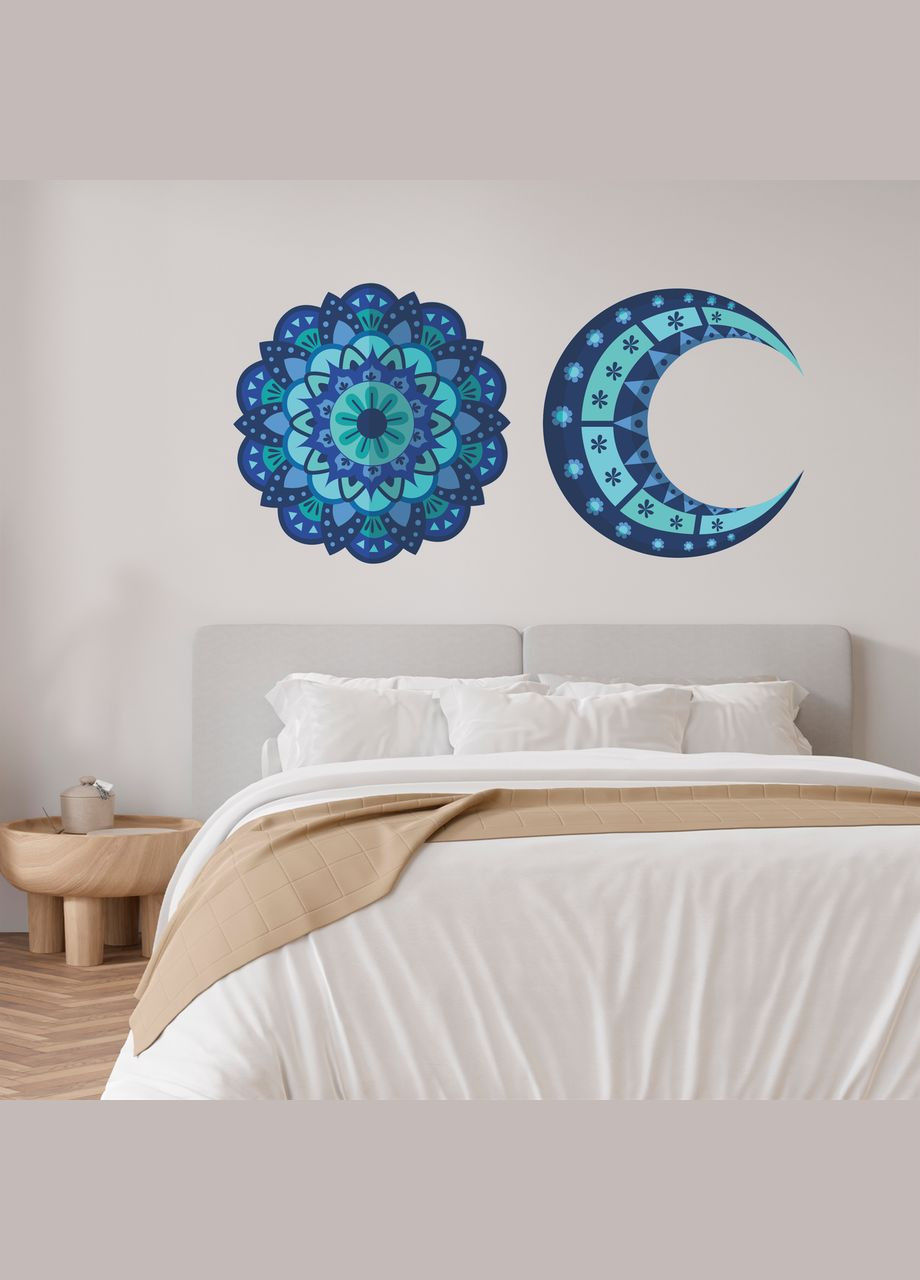 Вінілова інтер'єрна на стіну "Геометрія. Boho Kids style. Стиль Бохо Діти" з Оракалу Кавун наклейка (316189660)