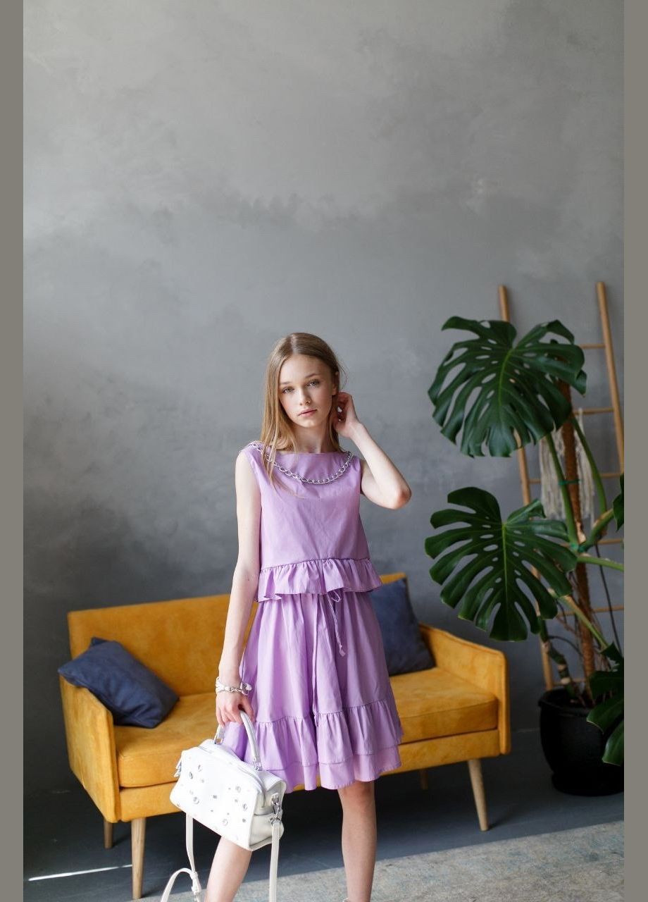 Бузковий літній літній костюм Україна