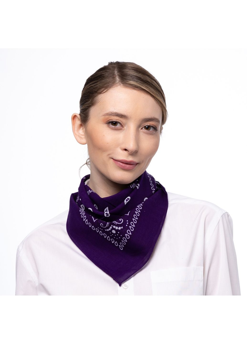 Хустка-бандана жіноча з принтом бавовна різнокольорова DIANA LuckyLOOK 185-166 (324741857)