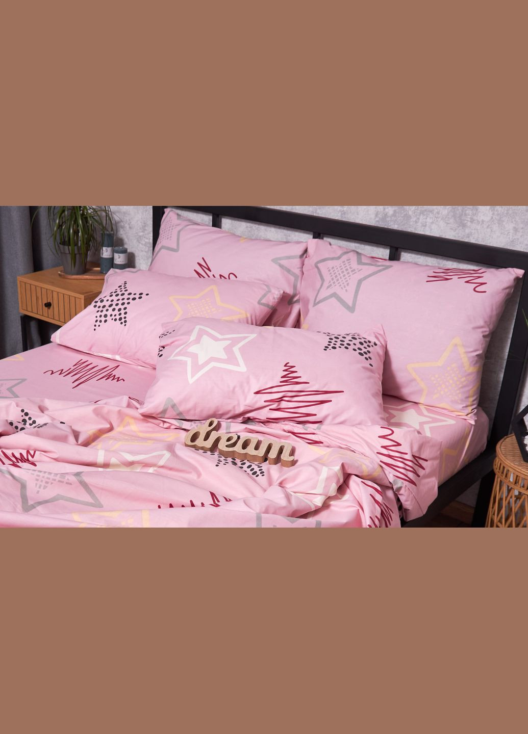 Набір наволочок Бязь Gold Люкс 40х60 2 шт (MS-840000079) Moon&Star Alpha Pink (289715491)