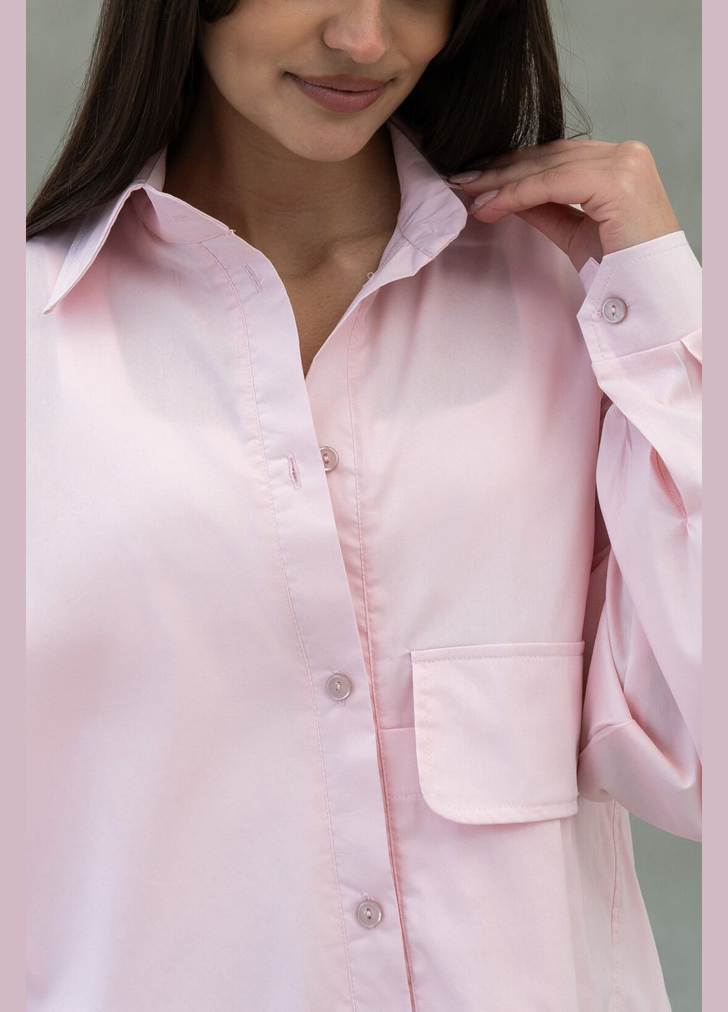 Розовая праздничный, классическая рубашка RiMari