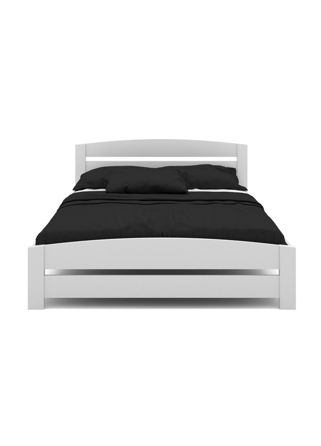 Кровать Техас бук 140х200 белый лак Fagus (303724154)