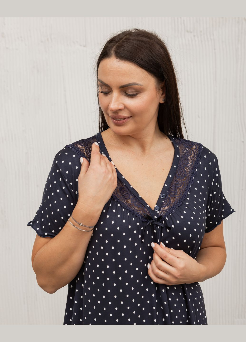 Темно-синяя рубашка Nicoletta