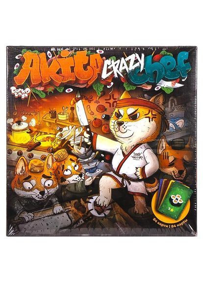 Настільна гра вікторина Akita Crazy Chef рус Настільні ігри G-ACC-01-01 від 10 років Danko Toys (308987658)