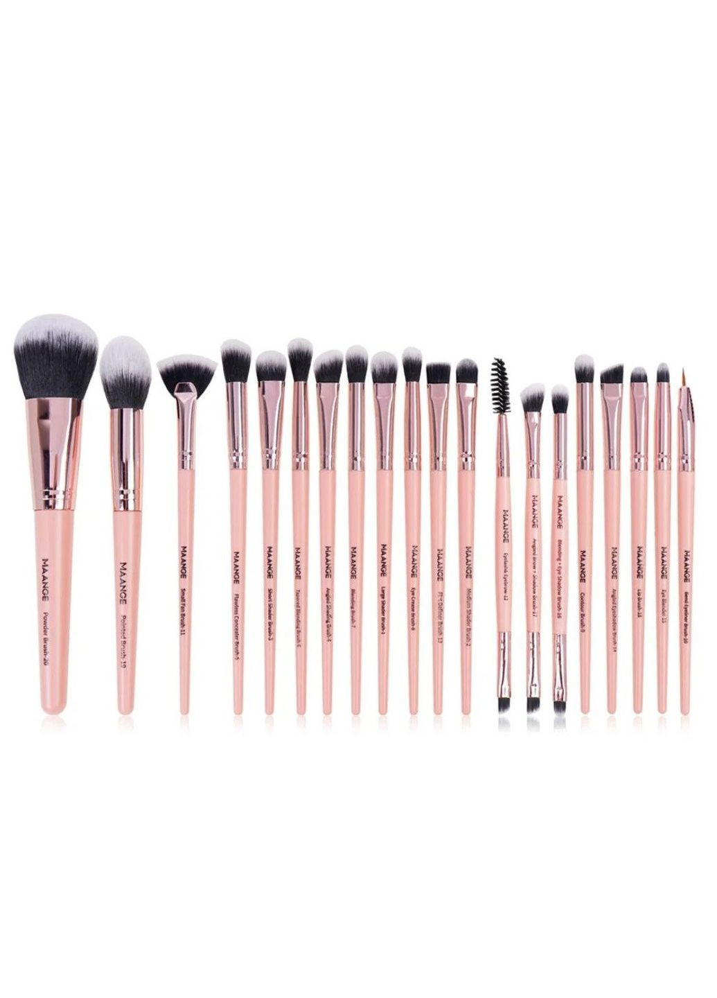 Набор кистей для макияжа Maange коралловые 20 шт Mango (313262532)