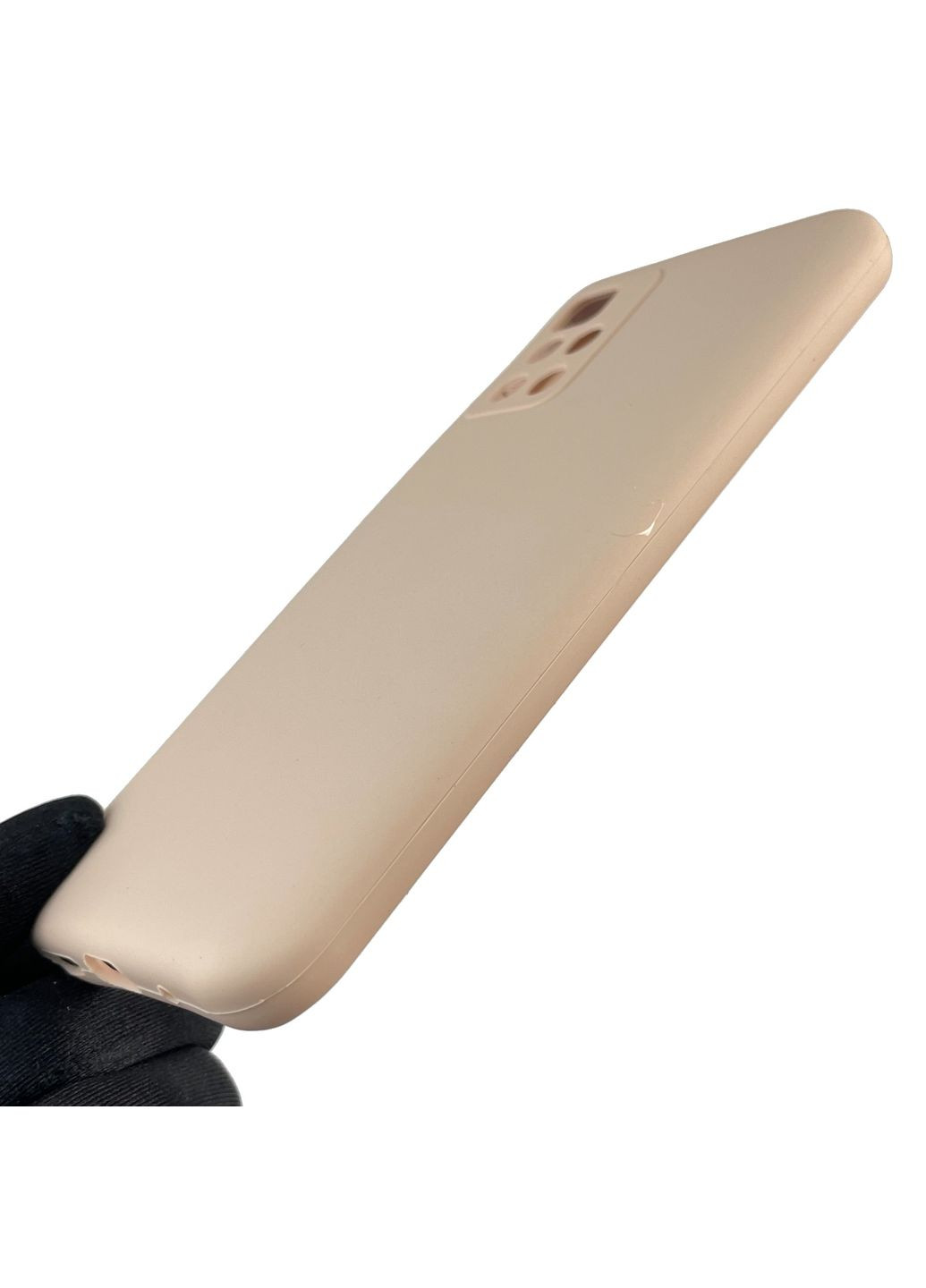 Чехол для Redmi 10 (4G) силиконовый с микрофиброй нескользящий на сяоми редми 10 4г пудровый Xiaomi (366387848)