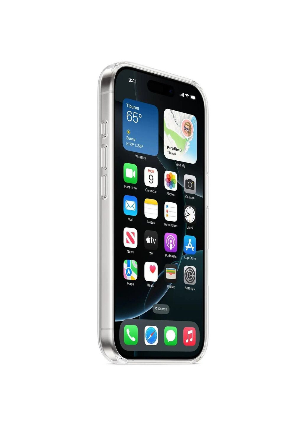 Чохол-накладка Clear Case with MagSafe для iPhone 16 Pro Transparent (MA7E4) Apple (370616835)