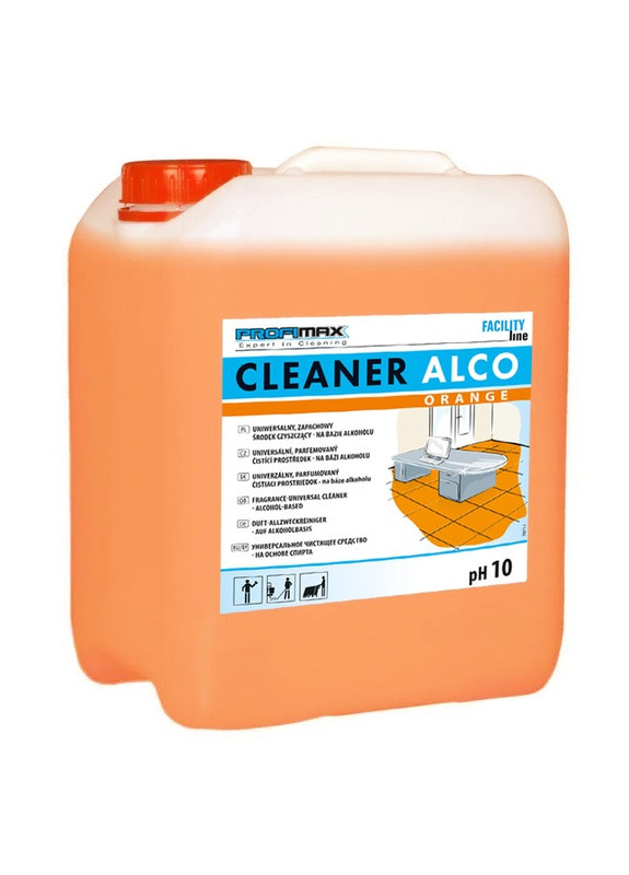 Спиртовмісний універсальний концентрований миючий засіб для вікон з апельсиновим ароматом PROFIMAX CLEANER ALCO ORANGE 5л Lakma (264209624)