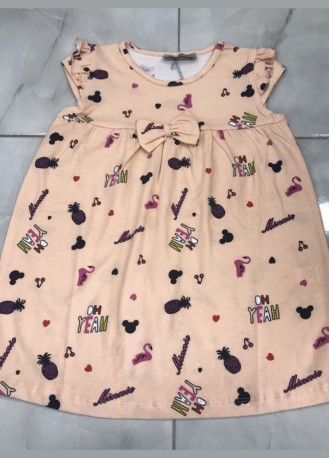 Персиковое платье для девочки No Brand (295743484)