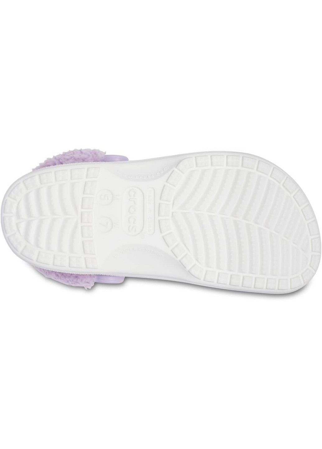 Белые кроксы на меху Crocs