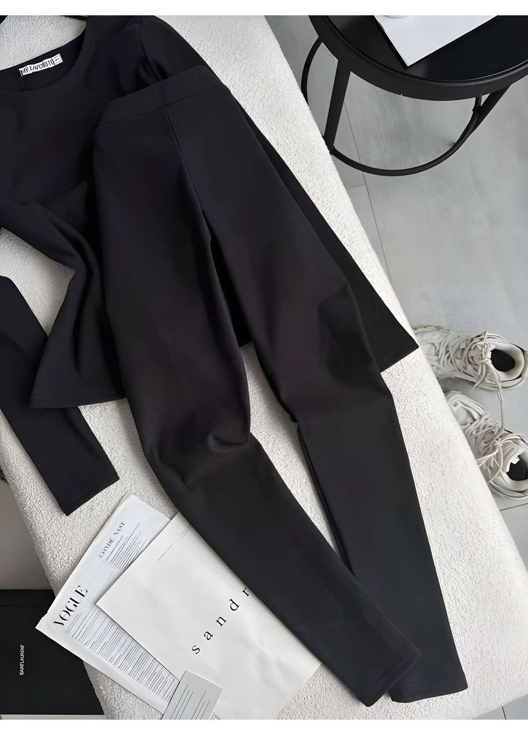 Женское удобное теплое термобелье термокостюм термокомплект микрофлис черный Україна (366868981)