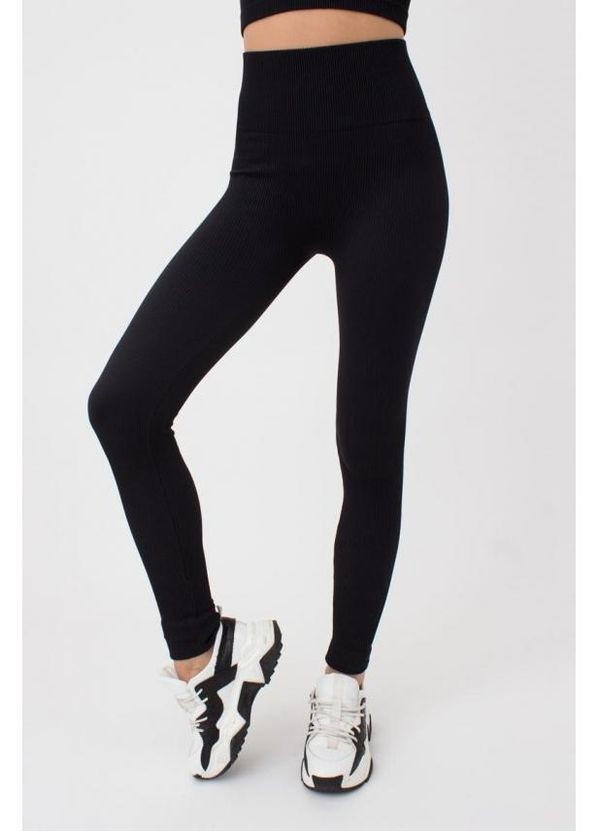 Легінси спортивні в рубчик з моделюючим швом Giulia leggings rib (291876892)