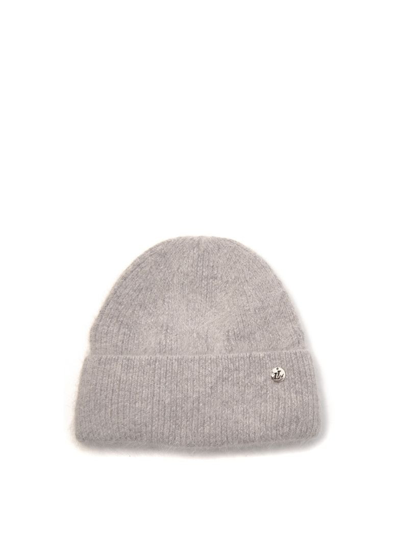 Шапка біні жіноча ангора сіра RACHEL LuckyLOOK 237-049 (322792871)