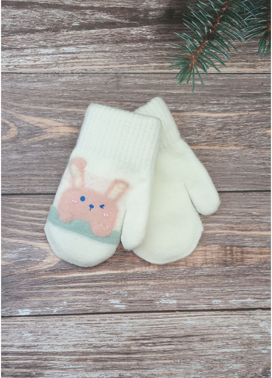 Подвійні рукавички для дівчаток 2-4 роки No Brand (360534162)