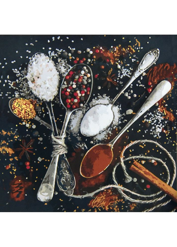 Картина за номерами для дорослих Барвисті спеції акрилова для творчості см Strateg (362435842)