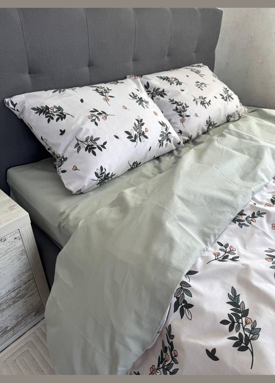 Постельное белье хлопковое Сабонг Полуторное 150 x 220 Бязь Белое 50 х 70 No Brand (344445434)