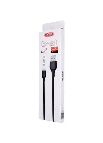 Кабель NB103 USB – MicroUSB 2m Black (-NB103-BK) XO (336380632)