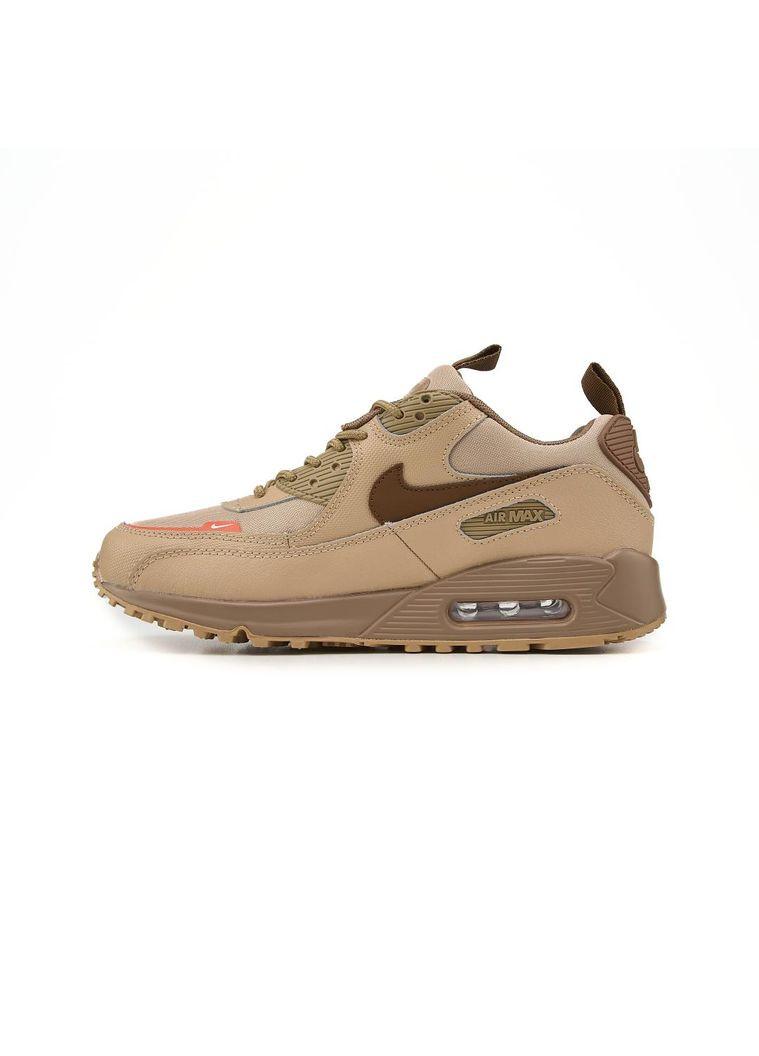 КРОССОВКИ ЖЕНСКИЕ NIKE AIR MAX 90 CORDURA SURPLUS НАЙК АИР МАКС 90 No Brand коричневые демисезоны (368870008)