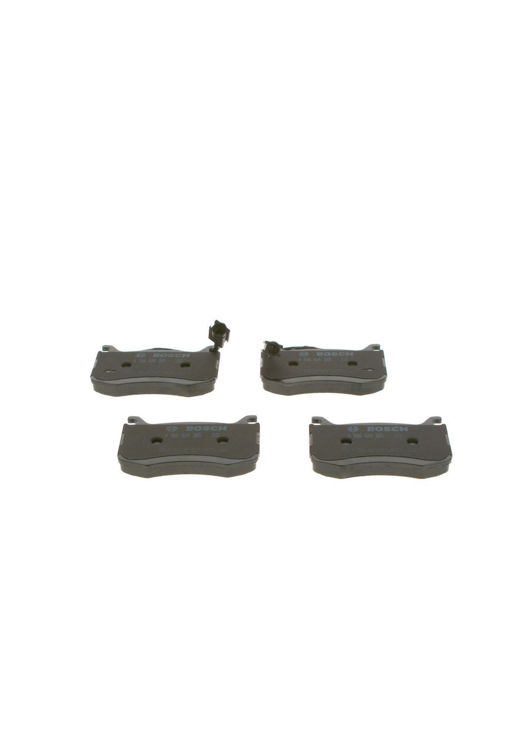 Колодки тормозные дисковые (комплект 4 шт) ПЕРЕДН ALFA ROMEO GIULIA (952_) 2.0 2015.10- (BO 0986424385) Bosch (354335565)