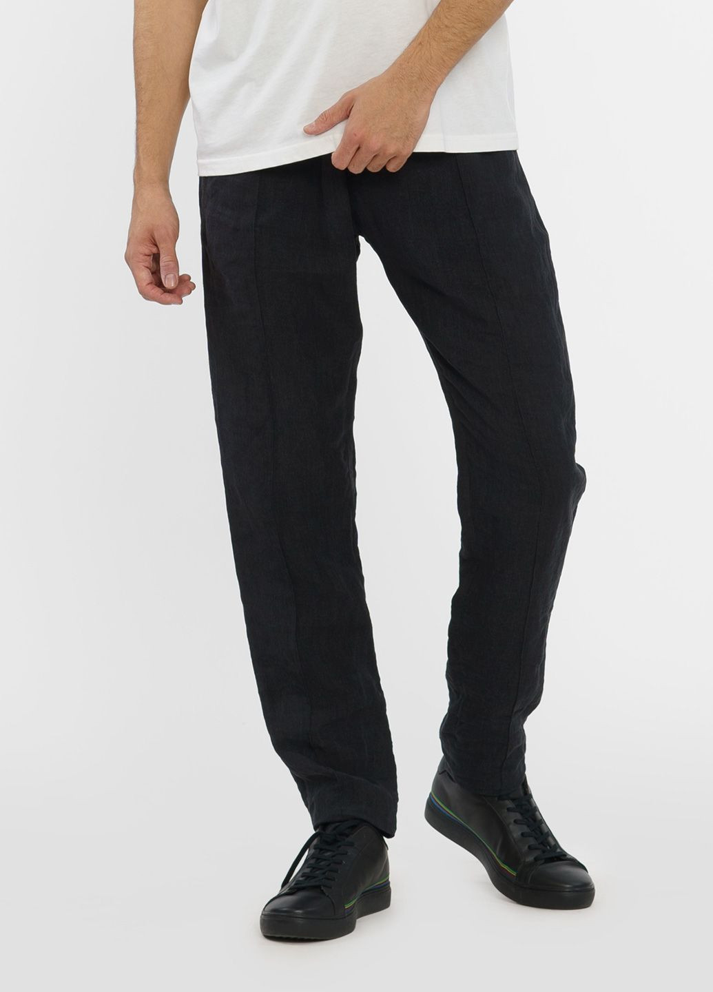 Черные кэжуал летние брюки Emporio Armani