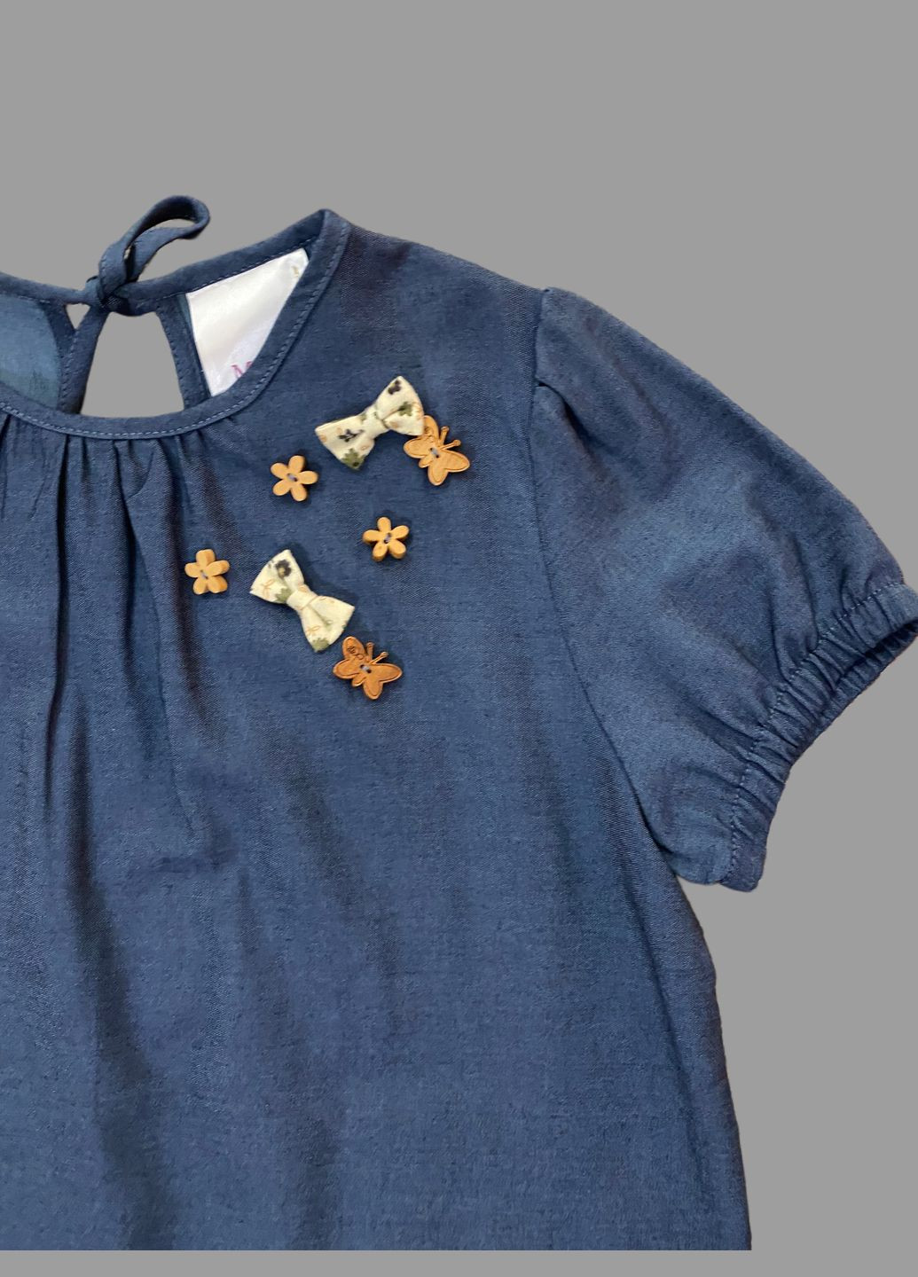 Синіти літня сукня джинсова для дівчинки синя Mone (331902424)