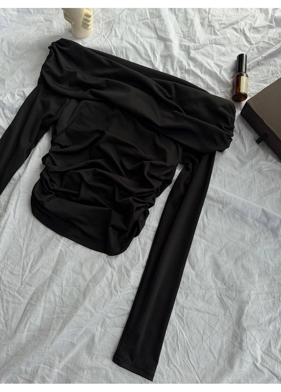 Жіночій лонгслів з відкритими плечима No Brand (370299300)