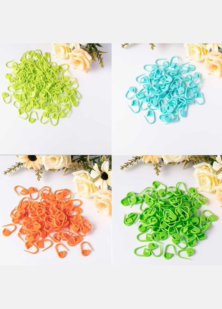 Набор вязальных маркеров булавок в виде замочка разноцветные 100 шт (OK0076) No Brand (317252802)