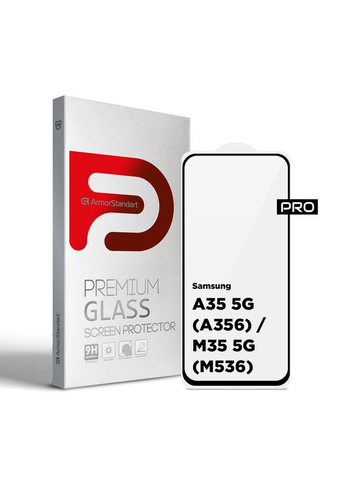 Защитное стекло Pro для Samsung A35 5G (A356)/M35 5G (M536) Black (ARM74347) ArmorStandart (327886794)