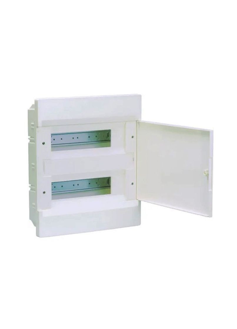 Щиток 24 модульний 2-х рядний накладний з білими дверцятами Cosmos VD212PD щит пластиковий розподільний дл (3195) Hager (298575177)